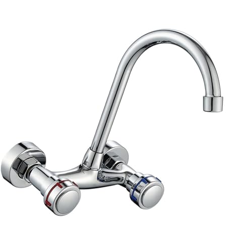 360 Rotate Wandmontierte Küchenarmatur Doppelgriff Betrieb Starker Messingbau Bau 360 Rotate Wandmontierte Küchenarmatur Doppelgriff Betrieb Starker Messingbau Bau von NPXUAMTJ