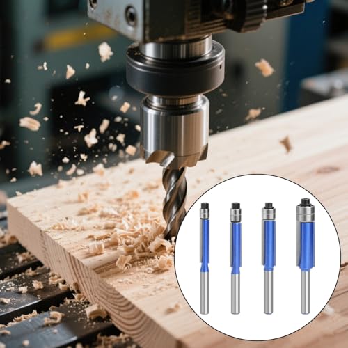 4pcs Flush Gerade Bit Holzbearbeitung Flush Trimm Router Bit Doppel Lagerholz Mahlen Cutter Für Holzbearbeitung Doppelte Lagerholzrouter 4pcs Flush Gerade Bit Holzbearbeitung Flush Trimm Router Bit Doppel Lagerholz Mahlen Cutter Für Holzbearbeitung Doppelte Lagerholzrouter von NPXUAMTJ
