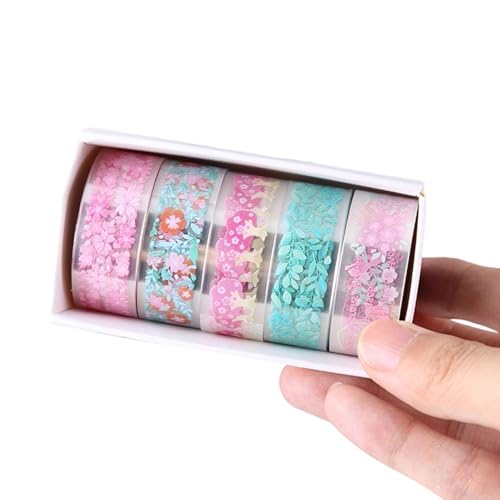 5Rolls Blumendekoratives Band Ästhetisches Band 15 Mmx2m Wasserfestes Haustier Für Scrapbooking Journal Foto Album Scrapbook Accessoires 5Rolls Blumendekoratives Band Ästhetisches Band 15 Mmx2m Wasserfestes Haustier Für Scrapbooking Journal Foto Album Scrapbook Accessoires von NPXUAMTJ