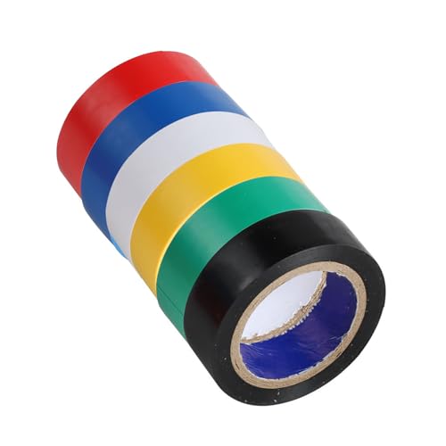 6 Rolls Heavy Duty PVC Flammes Gegen Elektrische Klebeband 5m Klebstoff Für Industrielle Verkabelungsreparaturen Kein Toxisches Elektroband Für Die Kabel 6 Rolls Heavy Duty PVC Flammes Gegen Elektrische Klebeband 5m Klebstoff Für Industrielle Verkabelungsreparaturen Kein Toxisches Elektroband Für Die Kabel von NPXUAMTJ
