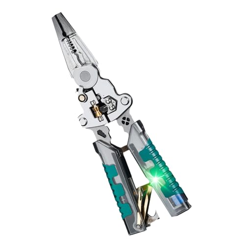 9 In 1 Strippzapfen Mit Elektrizitätstester Multifunktional Drahtabziele Elektriker Crimping Cable Schnitt Professioneller Elektriker Werkzeug Kit Zange 9 In 1 Strippzapfen Mit Elektrizitätstester Multifunktional Drahtabziele Elektriker Crimping Cable Schnitt Professioneller Elektriker Werkzeug Kit Zange von NPXUAMTJ