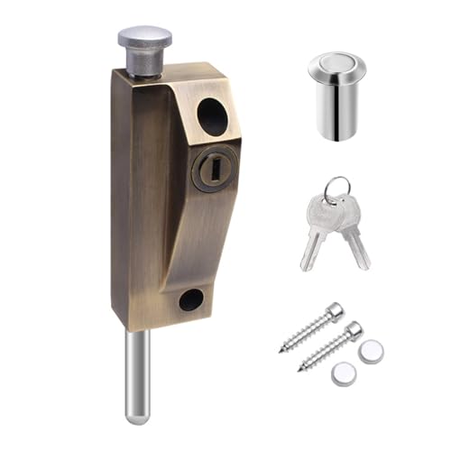 Aluminiumlegierungen Gerahmte Türschloss Verdickte Vertikale Fässer Bolzenriegel Riegel Antitheft Glas Für Kommerzielle Antitheftglas Zu Hause von NPXUAMTJ
