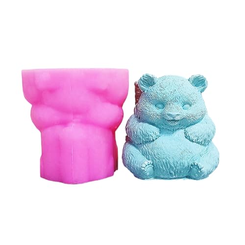 Anpassbare, stabile Silikon-Bastelform, Panda-Form, zum Selbermachen von Übertopf für Zuhause und Büro, Dekoration, Ornament von NPXUAMTJ