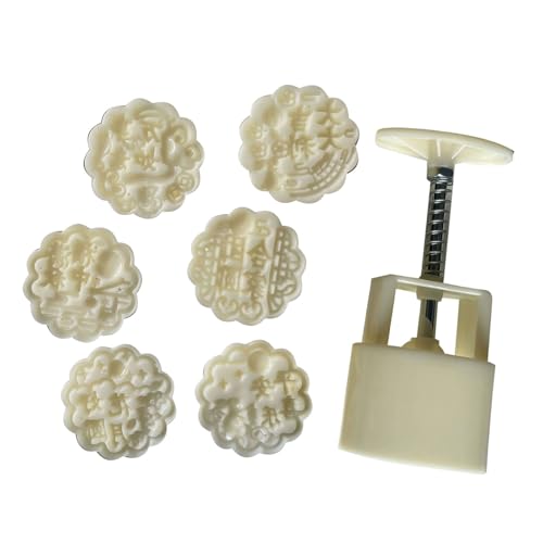 Blumenformgebäcksformform Handgepresstes Mond Kuchen Hersteller Runde Bohnenpasten Kuchenform Dessert Backwaren Für Kochliebhaber Blumenformgebäcksformform Handgepresstes Mond Kuchen Hersteller Runde Bohnenpasten Kuchenform Dessert Backwaren Für Kochliebhaber von NPXUAMTJ