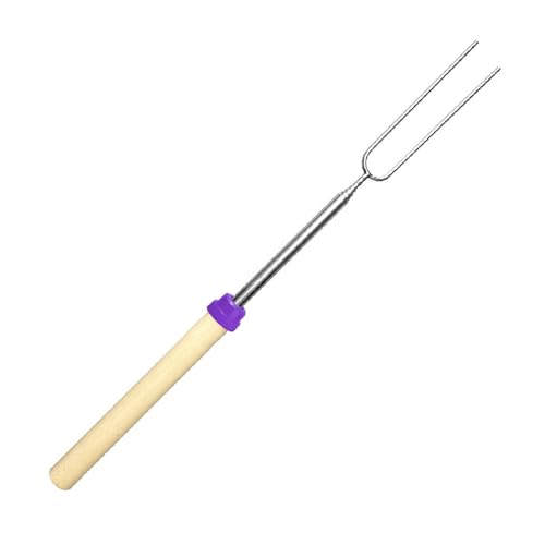 Einziehbarer Grillgabel Gabelbeständiger Nicht Raus Stahl U Form Perfekt Für Marshmallows Würste Und Hühnchen Retractable Grillspieß Für Picknicks von NPXUAMTJ