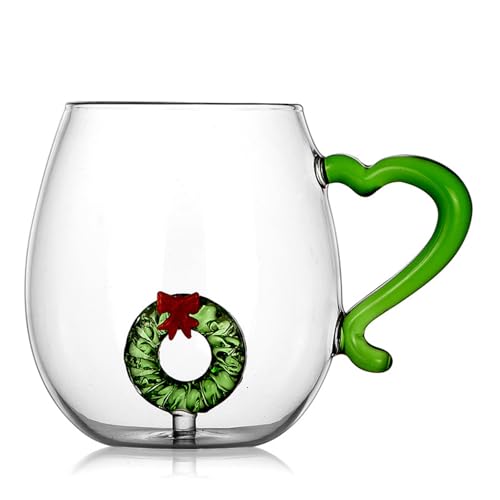 Einzigartige Weihnachts Glass Becher Elegant 3D Christmas Glasswares Wrader Designs Cup Für Festivalfeier von NPXUAMTJ