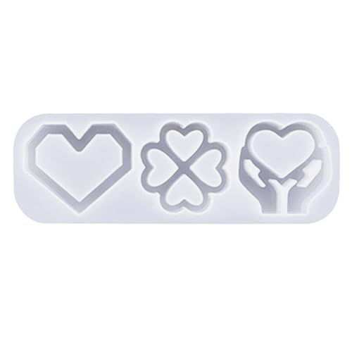Epoxidharz Schlüsselbund Silikonform Liebe Herzförmige Anhängerformen Flexible Schlüsselraft Crafting Formhand Handgefertigte Ornamente von NPXUAMTJ