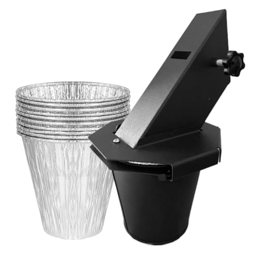 Fett Tropfende Eimer Mit Einweg Aluminiumfolie Liner Praktischer Trichter BBQ Grills Zubehör Trop Eimer Mit Trichter von NPXUAMTJ