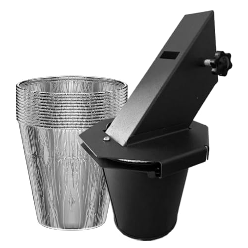 Fett Tropfende Eimer Mit Einweg Aluminiumfolie Liner Praktischer Trichter BBQ Grills Zubehör Trop Eimer Mit Trichter von NPXUAMTJ