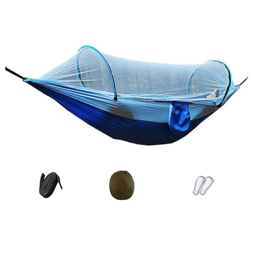 NPXUAMTJ Geräumiges Atmungsaktives Doppel Hängemattenbett Mit Abnehmbarer Barriere 260x140 cm Hält 250 Kg Für Die Hängematte des Außengebrauchs Zum Rucksack Für Den Außenbereich. von NPXUAMTJ