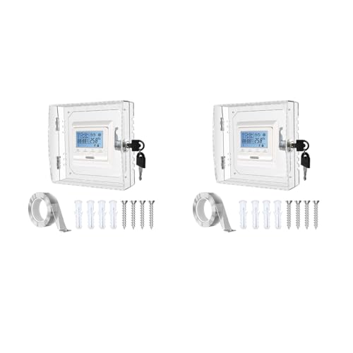 Kleine Klare Kunststoff Thermostat Sicherheitsabdeckung Mit Kindlicher Sperrmechanismus Kompatibler Mehrfachmodelle 2PCS Thermostat Anti Manpenabdeckung Kleine Klare Kunststoff Thermostat Sicherheitsabdeckung Mit Kindlicher Sperrmechanismus Kompatibler Mehrfachmodelle 2PCS Thermostat Anti Manpenabdeckung von NPXUAMTJ
