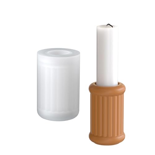 Kreatives Zylindrisches Silikon Für Dekorative Halterharzkunst & Zement Dekorative Kerzenhalterform von NPXUAMTJ