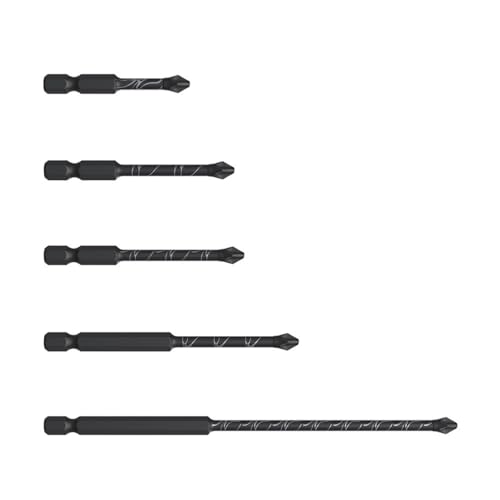 Kreuze Spitzenschraubendreher Bit SExagonal Shank Nonslip Design Mehrfachlängenlegungslegungen Impekts Widerstand von NPXUAMTJ