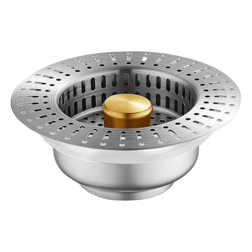 Küchenspüle Abfluss Korb Antiklogging Drain Stopper Springkerne Waschbecken Sieb Filter Leicht Zu Bedienende Stähle Stopper Badezimmersieb von NPXUAMTJ