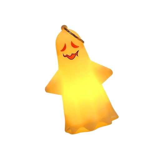 NPXUAMTJ Leuchtende Kunststoff Geisterlampe Ornamentation Einfach Hängende Lichtdesign Für Kinder Urlaub Häuser Dekoration Garten Display Halloween Geisterhafte Helle Dekorationen von NPXUAMTJ