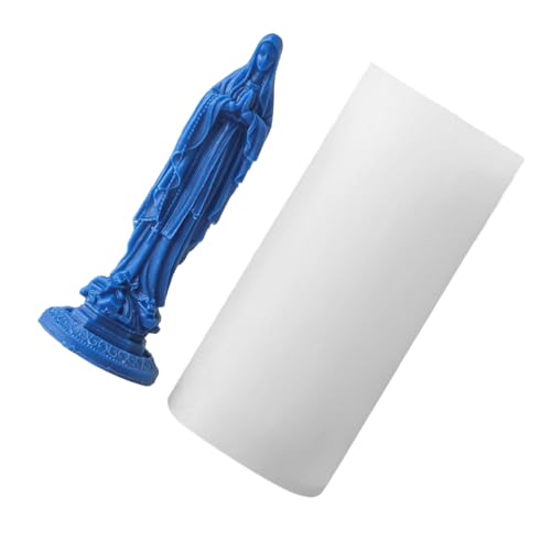 Modische Jungfrau-Marien-Form-Designs, flexibles Silikon, tragbares Zubehör zum Basteln von Harz und Gips-Ornamenten von NPXUAMTJ