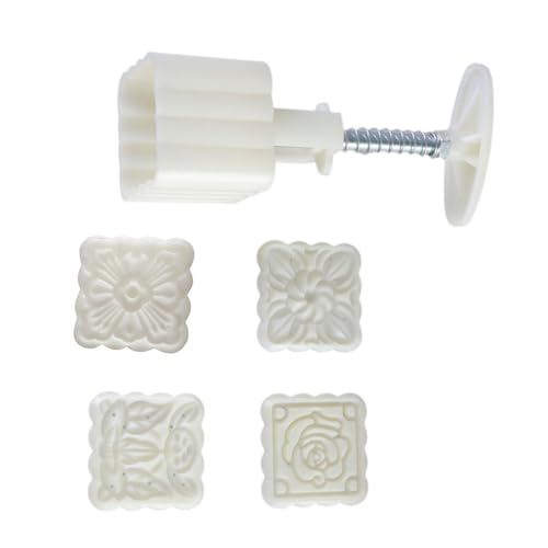 Mondkuchen Schimmel Mit 4 Stempel Abs Kunststoffbohnen Pasten Kuchenform Hand Gepresstes Haut Dessert Formen Zum Kochliebhaber Mondkuchen Schimmel Mit 4 Stempel Abs Kunststoffbohnen Pasten Kuchenform Hand Gepresstes Haut Dessert Formen Zum Kochliebhaber von NPXUAMTJ
