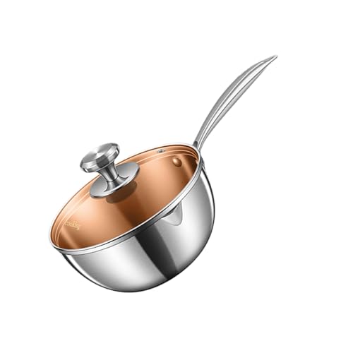 Multifirtionale Küchentöpfe 304 Stichtlos Stahl Kleine Töpfe Topf Küche Kochscharme Kleine Bratpfannen Zum Kochen von NPXUAMTJ