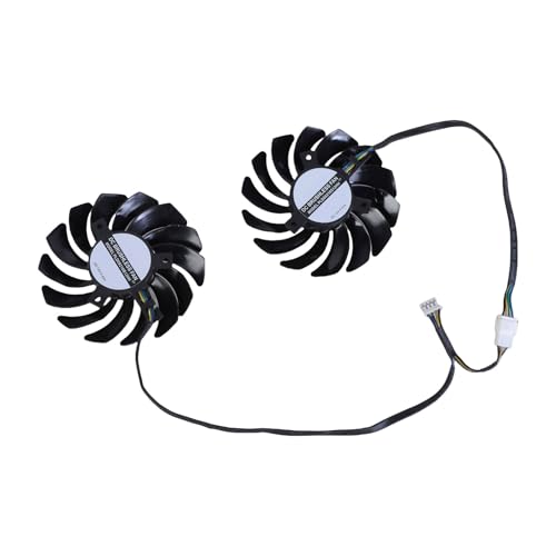 NPXUAMTJ 2pcs PLD09210B12HH 85mm 4Pin Cooler Lüfter Easy Installation Wärmemanagement Kühlung Fan Management Für GTX1660S Graphics Card von NPXUAMTJ