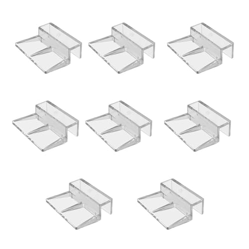 NPXUAMTJ 8 x Glasdeckel-Clip für rahmenlose Aquarien, 6 mm und 8 mm Größe von NPXUAMTJ