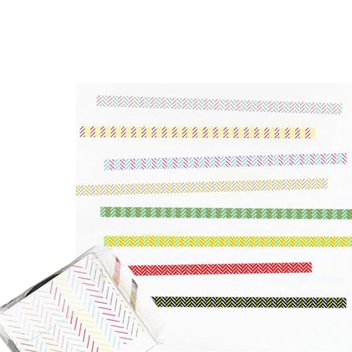 NPXUAMTJ 8Rolls Dot Gestreiftes Muster Dekoratives Band 3mmx5m Kleberpapierstreifen Für Journals Kalender Foto Album Scrapbooking Japanisches Papierhandwerksband von NPXUAMTJ