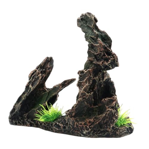 NPXUAMTJ Aquarien aus Kunstharz, Steingartenfigur, Aquarium, Ornament, Garnelenversteck, Höhlenhauslandschaft, Aquarien, sichere Dekoration von NPXUAMTJ