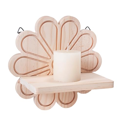 NPXUAMTJ Bohemians Styles Stabiles Wandregal aus Holz, stilvolles Design, kleines Pflanzenregal für Wohnzimmer oder Schlafzimmer NPXUAMTJ Bohemians Styles Stabiles Wandregal aus Holz, stilvolles Design, kleines Pflanzenregal für Wohnzimmer oder Schlafzimmer von NPXUAMTJ