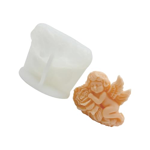 NPXUAMTJ Engelsbaby Kerzenform Silikonmaterial Guss Set Für Seifenschokoladenurlaubshandwerksprojekte Silikonform von NPXUAMTJ