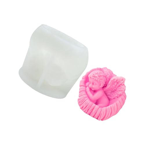 NPXUAMTJ Engelsbaby Kerzenform Silikonmaterial Guss Set Für Seifenschokoladenurlaubshandwerksprojekte Silikonform von NPXUAMTJ