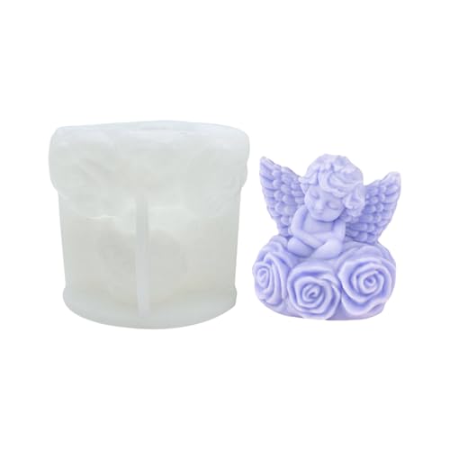 NPXUAMTJ Engelsbaby Kerzenform Silikonmaterial Guss Set Für Seifenschokoladenurlaubshandwerksprojekte Silikonform von NPXUAMTJ