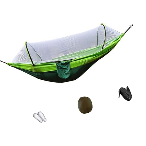 NPXUAMTJ Geräumiges Atmungsaktives Doppel Hängemattenbett Mit Abnehmbarer Barriere 260x140 cm Hält 250 Kg Für Die Hängematte des Außengebrauchs Zum Rucksack Für Den Außenbereich. von NPXUAMTJ