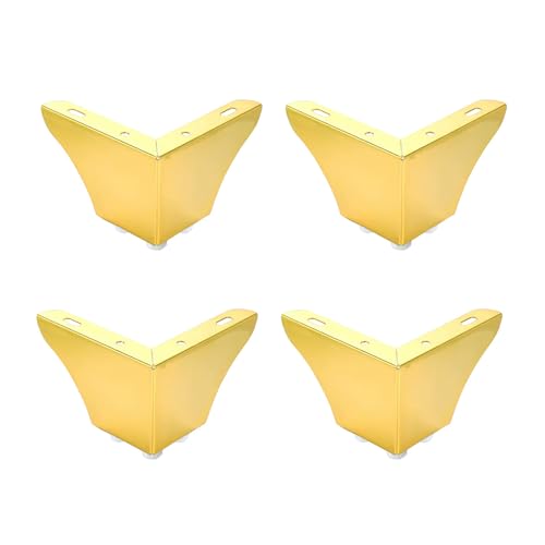 NPXUAMTJ Goldmöbel Beine Metallstützen Basen Für Schrankständer Seitentische Einfache Baugruppe Inklusive 3 Farben Verfügbare Goldene Möbelbeine von NPXUAMTJ