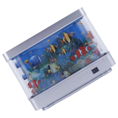 NPXUAMTJ Künstliche Aquariumdekoration LED Sea Szene Tischlampe Perfekt Für Nachtleuchte Für Und Büro Nachtleuchte Fischlampe von NPXUAMTJ