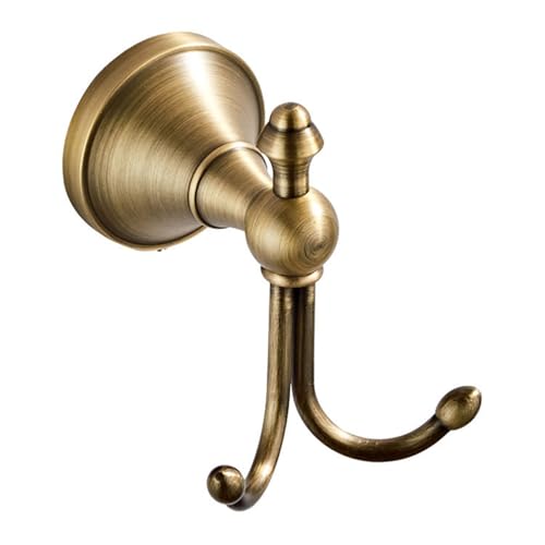 NPXUAMTJ Metallschicht Haken Wandmontagelbliebende Doppeltee Haken Vintage Messing Wandbügel Metallmantel Hardware Handtuch Für Hutkleidung Hardware von NPXUAMTJ