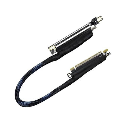 NPXUAMTJ PCIE 5.0 X16 GPU Verlängerungskabel 270 Grad Flexible Geflochtenes Kabeleintrag Für Fast Speed Graphics Card Stability Graphics Verlängerungskabel von NPXUAMTJ
