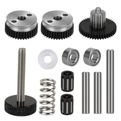 NPXUAMTJ Präzise Doppelt Getrennte Zahnrad Set Gehärteter Stahl Für 3D Drucker Extruder Verbessert Die Druckkraft Und Eine Verringerte Skid von NPXUAMTJ