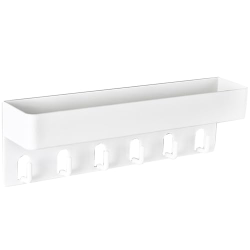 NPXUAMTJ Praktisches Wandregal Funktionales Wandregal mit Haken für Schlafsäle und kleine Wohnungen NPXUAMTJ Praktisches Wandregal Funktionales Wandregal mit Haken für Schlafsäle und kleine Wohnungen von NPXUAMTJ