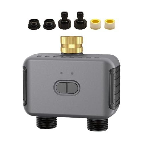 NPXUAMTJ Programmierbares Doppel Outlet Wasser Timer Mit Smartphone App Kontrolle Für Gesunde Rasene Blumenbeett Gartenanlagen Wartung Bewässerung Controller NPXUAMTJ Programmierbares Doppel Outlet Wasser Timer Mit Smartphone App Kontrolle Für Gesunde Rasene Blumenbeett Gartenanlagen Wartung Bewässerung Controller von NPXUAMTJ