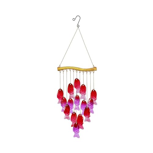 NPXUAMTJ Resistente Eisenwinde Chimes Mit Glas Künstlerischer Blattform Metallwinde Glocken Gärten Ornamente Wetterbeständige Windkinos Für Regnerische Klimazonen von NPXUAMTJ