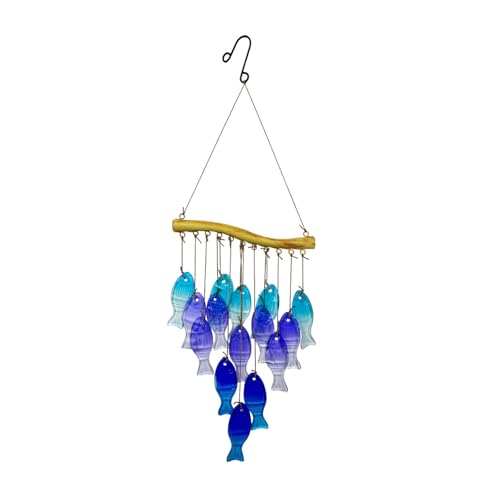 NPXUAMTJ Resistente Eisenwinde Chimes Mit Glas Künstlerischer Blattform Metallwinde Glocken Gärten Ornamente Wetterbeständige Windkinos Für Regnerische Klimazonen von NPXUAMTJ