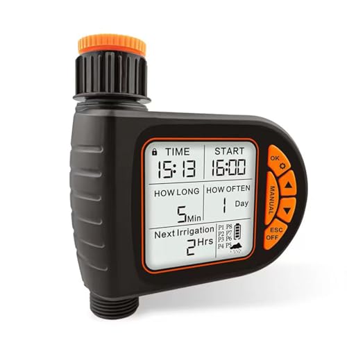 NPXUAMTJ Schlauch Wasserhahn Sprinkler Timer Auto Bewässerungssteuerung Für Effiziente Pflanzenpflege Bewässerungssteuerung Timer Für Gartenanlagen Wasserwerksystem Innenräume/Außen von NPXUAMTJ