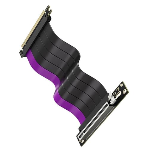 NPXUAMTJ Schnellgeschwindigkeit PCIE4.0 X16 GPU Verlängerungskabel 90 Grad Abgewinkelter Kabelschird Und Flexible Grafikkartenlinie GPU Verlängerungskabel von NPXUAMTJ