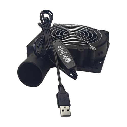 Tragbarer Zentrifugalgebläse 5 V 3 Geschwindigkeit USB Lüfter Für Effizientes Feuer Beginnend Outdoor Cooking Heizung BBQ Blower Ventilator von NPXUAMTJ