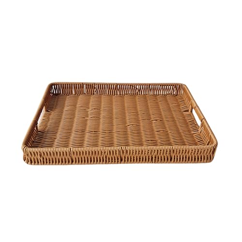 NPXUAMTJ Tragbares Gewebter Brotbrotbrot Korb Funktionaler Brauner Rattan Styles Brotkörbe Zum Servieren Und Tischdisplay von NPXUAMTJ