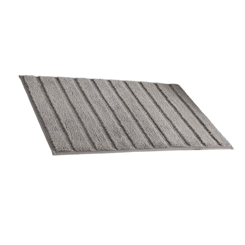 NPXUAMTJ Wasser Absorbierende Gestreifte Badematte Nonslip Badezimmer Teppich Weich Bequeme Polyester Badezimmer Teppichbadmatten von NPXUAMTJ