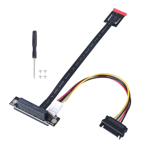 NPXUAMTJ Zwei Schlüssel Zum PCIExpress Verlängerungskabel 270 Grad Unterstützt Die Meisten PCIE Geräte Mit 12 V Strom von NPXUAMTJ