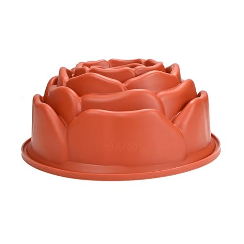 Rosenblütenform Mousses Kuchenform Schokolade Französisch Dessert Silikonform Nicht Stick Backware Gugelhupf Backpfanne von NPXUAMTJ