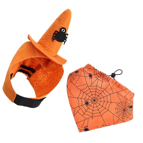 NPXUAMTJ Scary Dog Kostümhut Und Bandanas Set Komfortable Halloween Party Outfit Accessoire Für Kleine Rassen Urlaub Dressing Halloween Hunde Hat Bandanas NPXUAMTJ Scary Dog Kostümhut Und Bandanas Set Komfortable Halloween Party Outfit Accessoire Für Kleine Rassen Urlaub Dressing Halloween Hunde Hat Bandanas von NPXUAMTJ