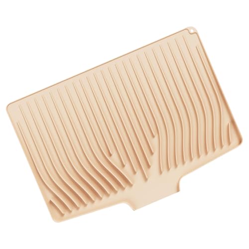 NPXUAMTJ Schleuste Silikonzählermatten Für Gerichte Utensilien Hitzebeständiges Trocknungskissen Mit Eingebauter Wasserentwässerung Benutzerfreundlicher Silikontrocknungsmatten von NPXUAMTJ