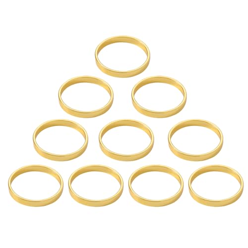 Set Von 10 Gold Serviettenring Kollektion Luxuriöser Gold Charme Für Die Zarte Tischpräsentation von NPXUAMTJ